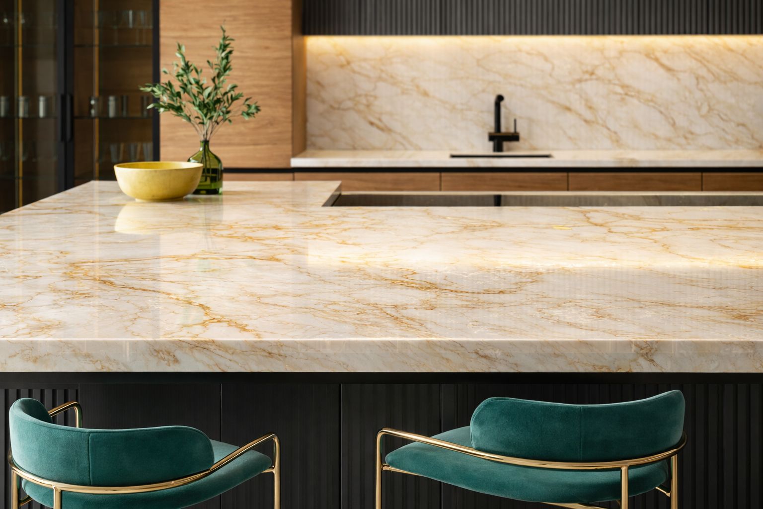 premium πάγκος κουζίνας 8055 για σύγχρονη νησίδα